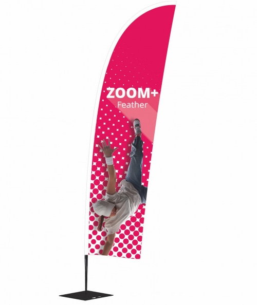 PLV extérieur drapeau publicitaire