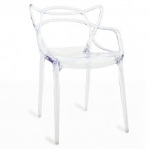 Chaise design transparente LUZO – Elégance pour espaces professionnels