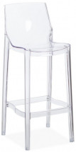 Chaise haute moderne polycarbonate transparent Satsu