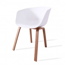 Chaise KIVA en bois de hêtre & polypropylène