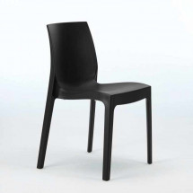 Chaise polycarbonate noir Suza