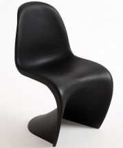 Chaise polypropylène noir mat Focus