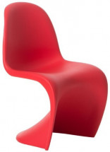 Chaise polypropylène rouge mat Focus