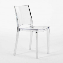 Chaise transparente empilable polycarbonate Suza