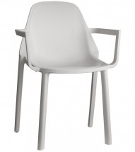 Fauteuil technopolymer blanc Kling - Lot de 4