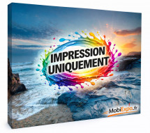 Impression visuel textile pour stand parapluie droit - Haut de gamme