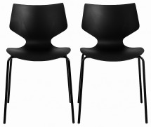 Lot de 2 chaises empilables KILA – Pour les professionnels