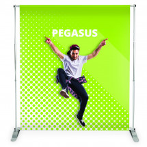 Mur d’images télescopique PEGASUS - Léger et réglable jusqu’à 250 x 250 cm