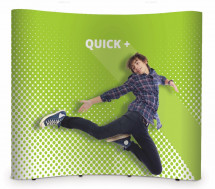 Stand parapluie 3x4 courbé tissu - Haut de gamme