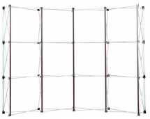 Structure stand parapluie 3x4 courbe PVC Impact