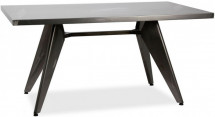 Table rectangulaire acier chromé Kaori 150
