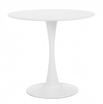Table ronde tulipe bois blanc Sung 80