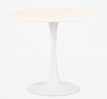 Table ronde tulipe bois blanc Sung 90