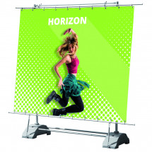 Totem extérieur grand format HORIZON – Double embase réservoir